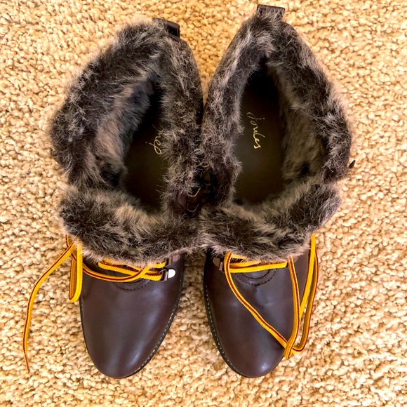 Joules Women's Ashwood Fashion Hiker Boot in chestnut size 10 - Picture 8 of 8